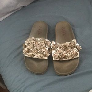 Cute gold sandals